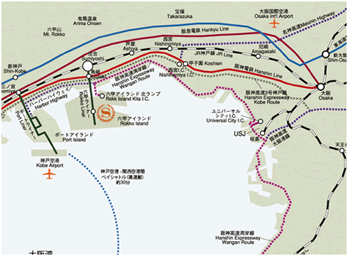 神戸ベイシェラトン ホテル&タワーズ地図