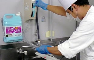 3. 次亜塩素酸水を使用した消毒