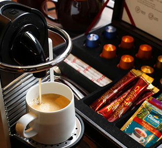 Nespressoマシーン全室完備