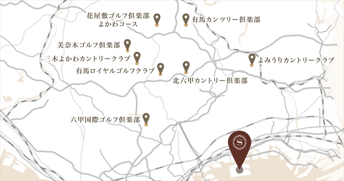 ゴルフ場のマップ