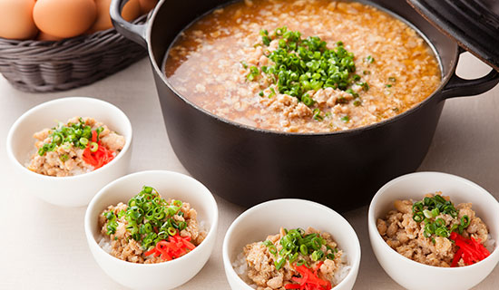 淡路米の鶏そぼろ丼