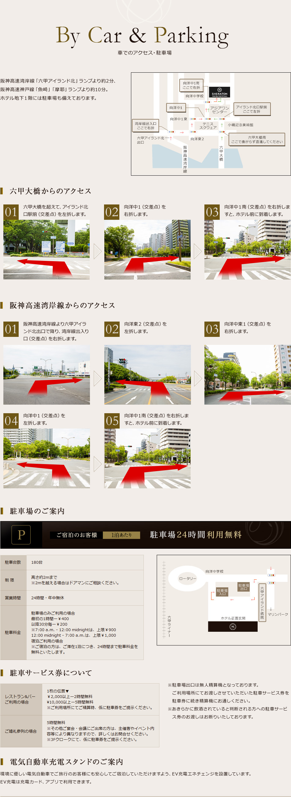 車でのアクセス・駐車場