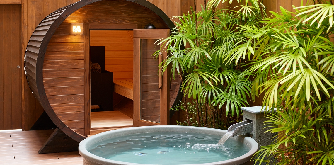露天風呂付き貸切サウナ「永和凪（とわなぎ）