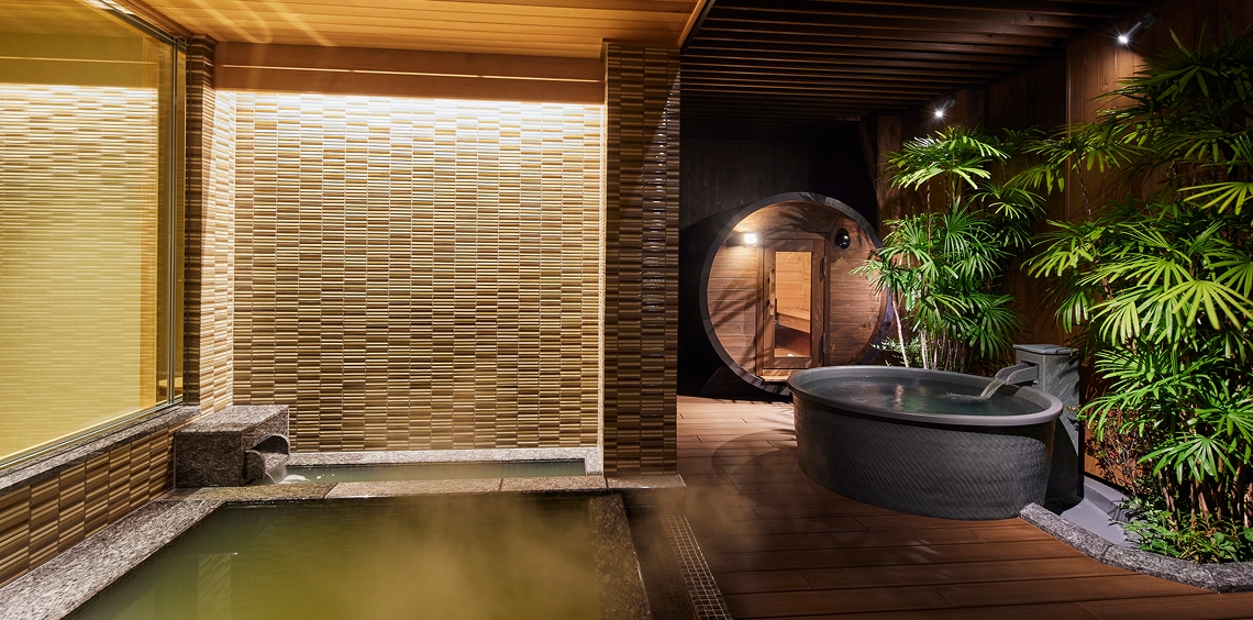 露天風呂付き貸切サウナ「永和凪（とわなぎ）